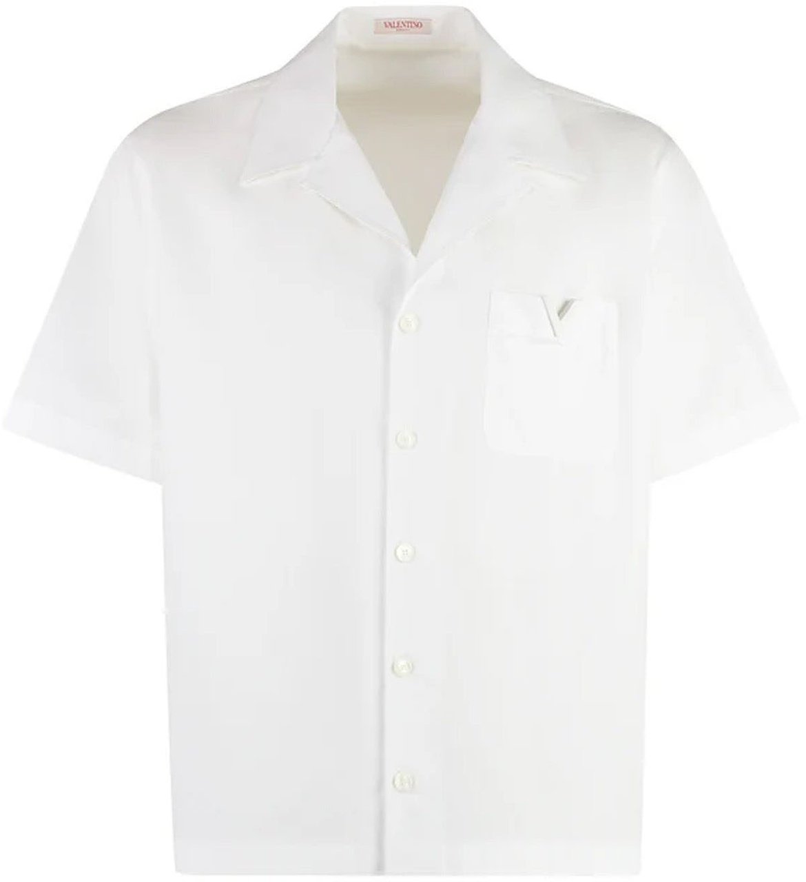 Valentino Valentino Garavani Cotton Popelin Shirt Wit