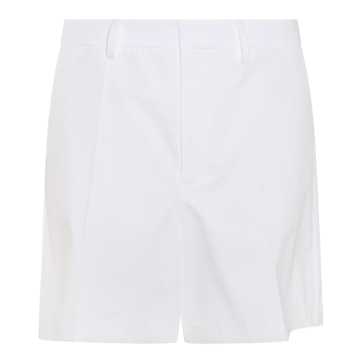 Valentino Tailored White Shorts with Minimalist Design Wit