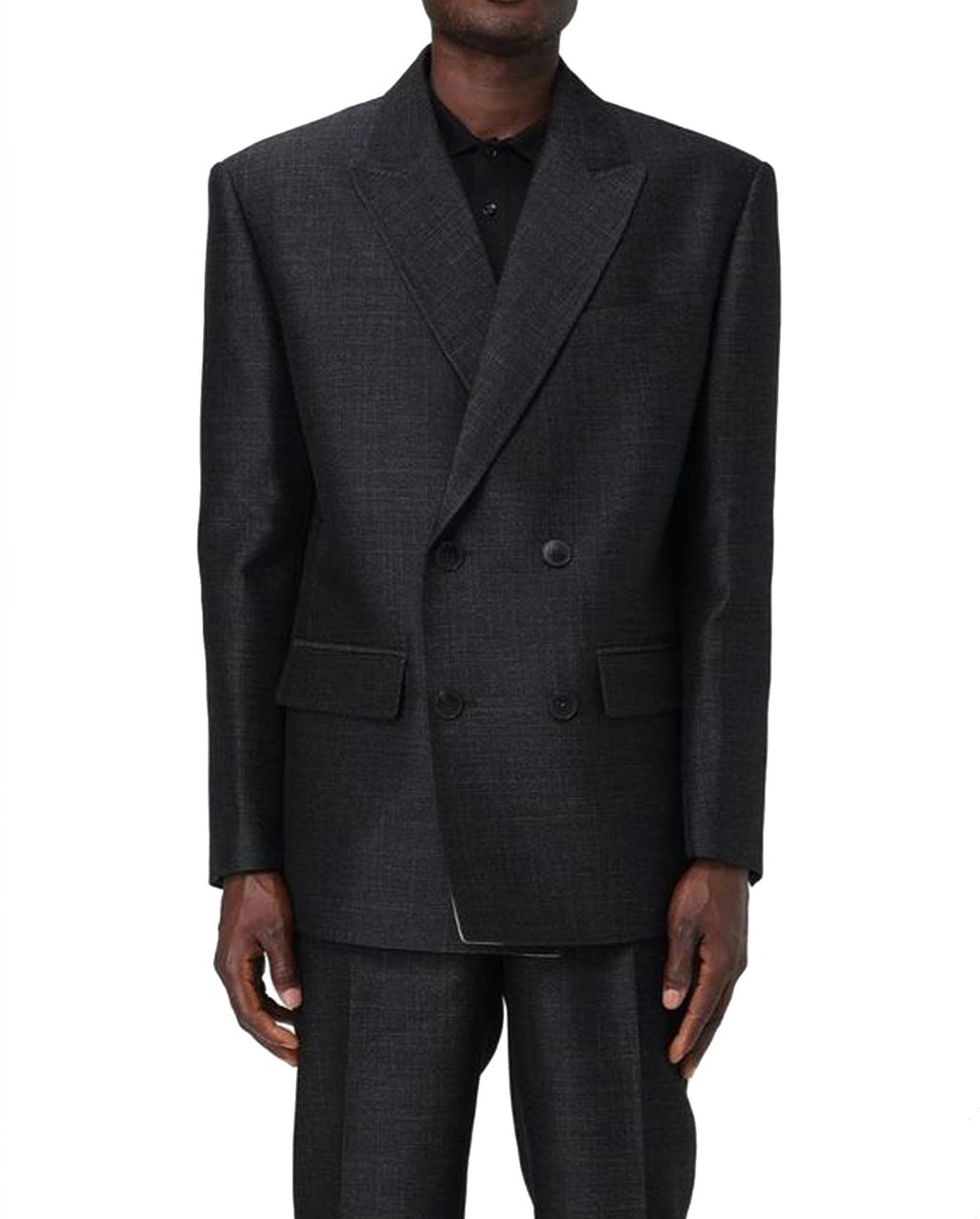 Valentino Valentino Wool And Silk Jacket Grijs