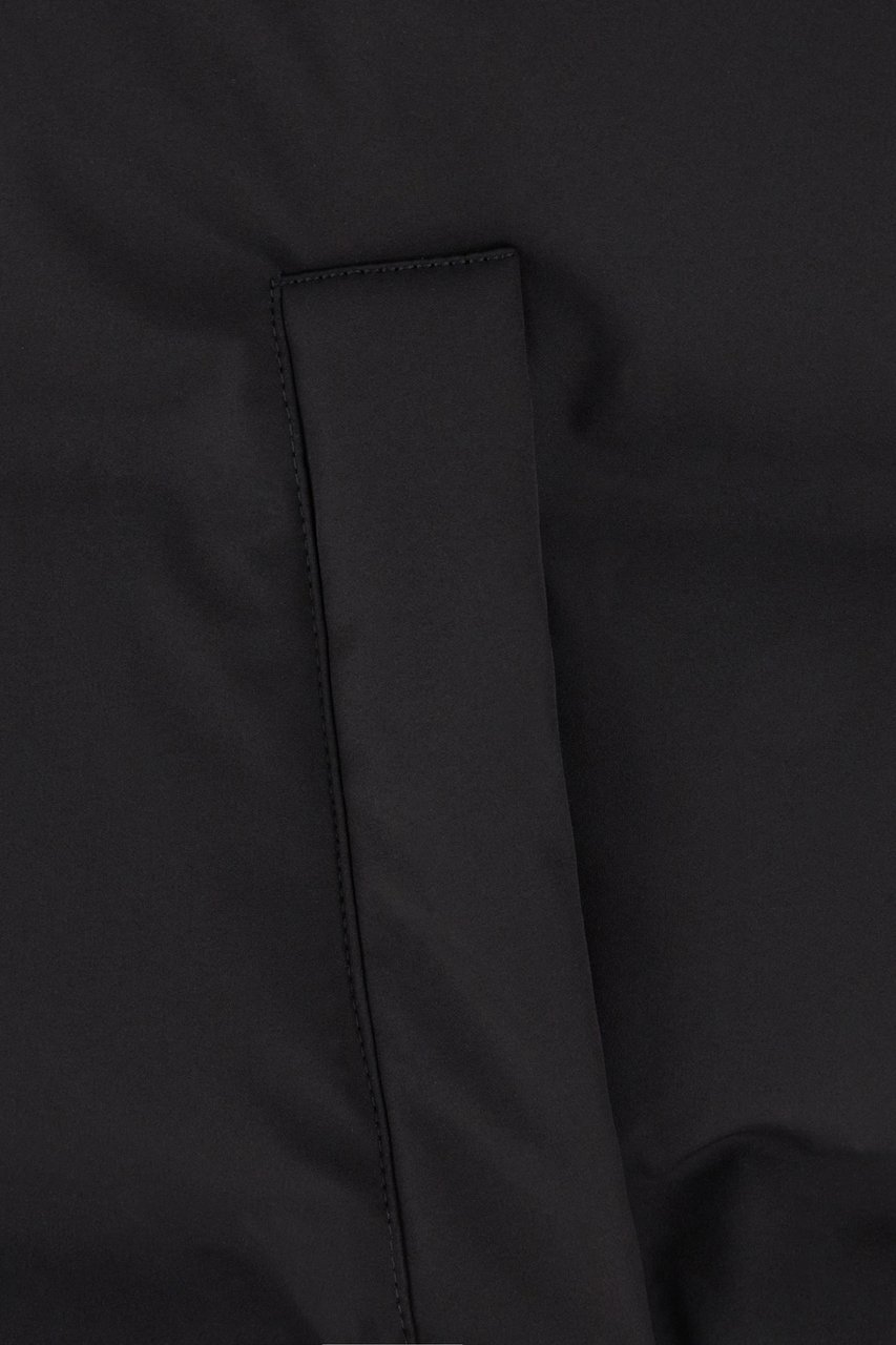 Valentino Valentino Black stretch nylon blend sleeveless padded jacket Zwart