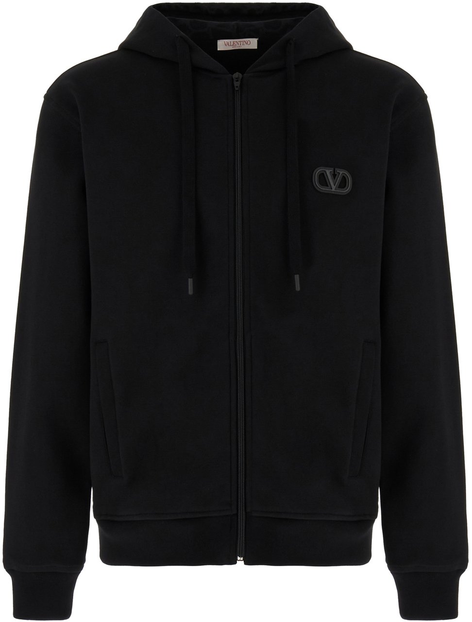 Valentino Valentino Black cotton blend sweatshirt Zwart