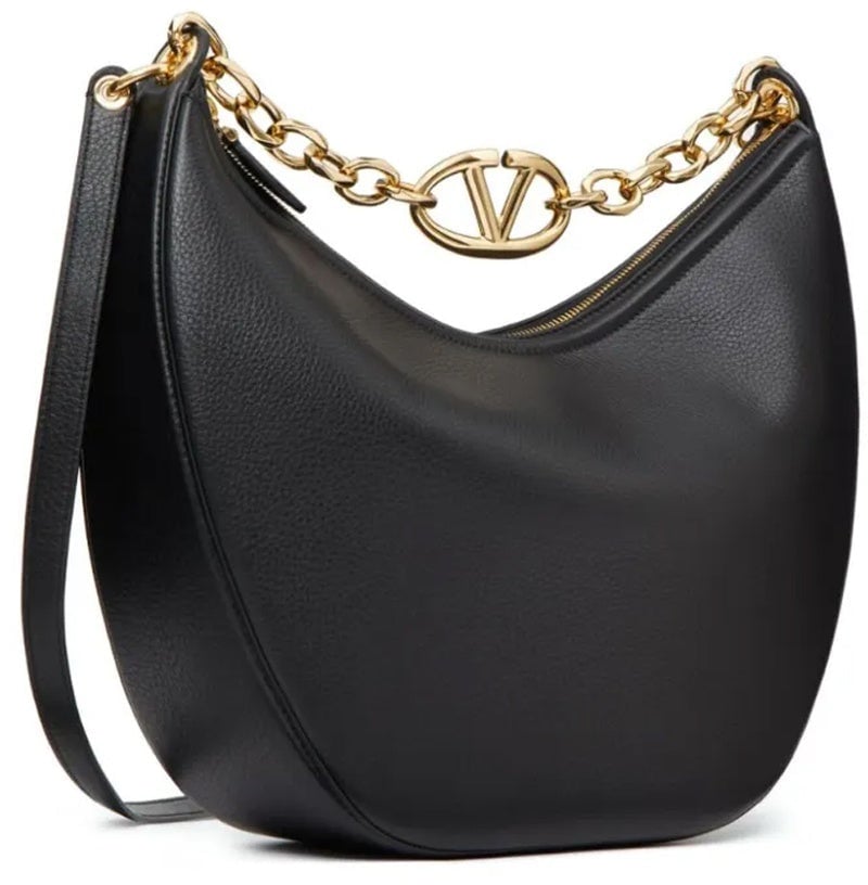 Valentino Valentino Garavani Vlogo Gate Shoulder Bag Zwart