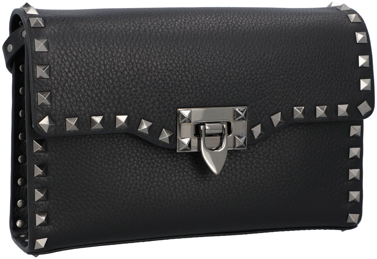 Valentino Small Rockstud Shoulderbag Zwart