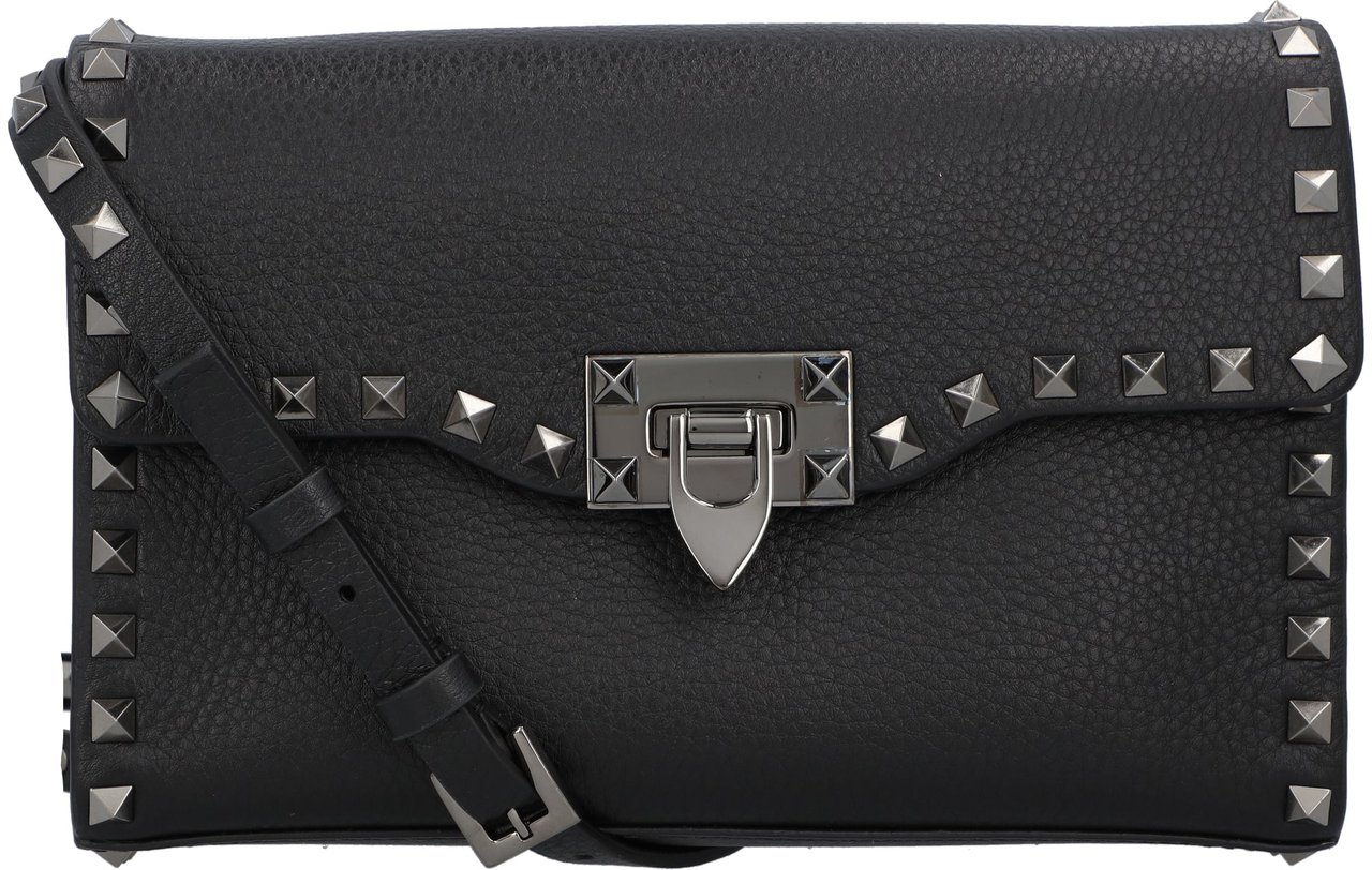 Valentino Small Rockstud Shoulderbag Zwart