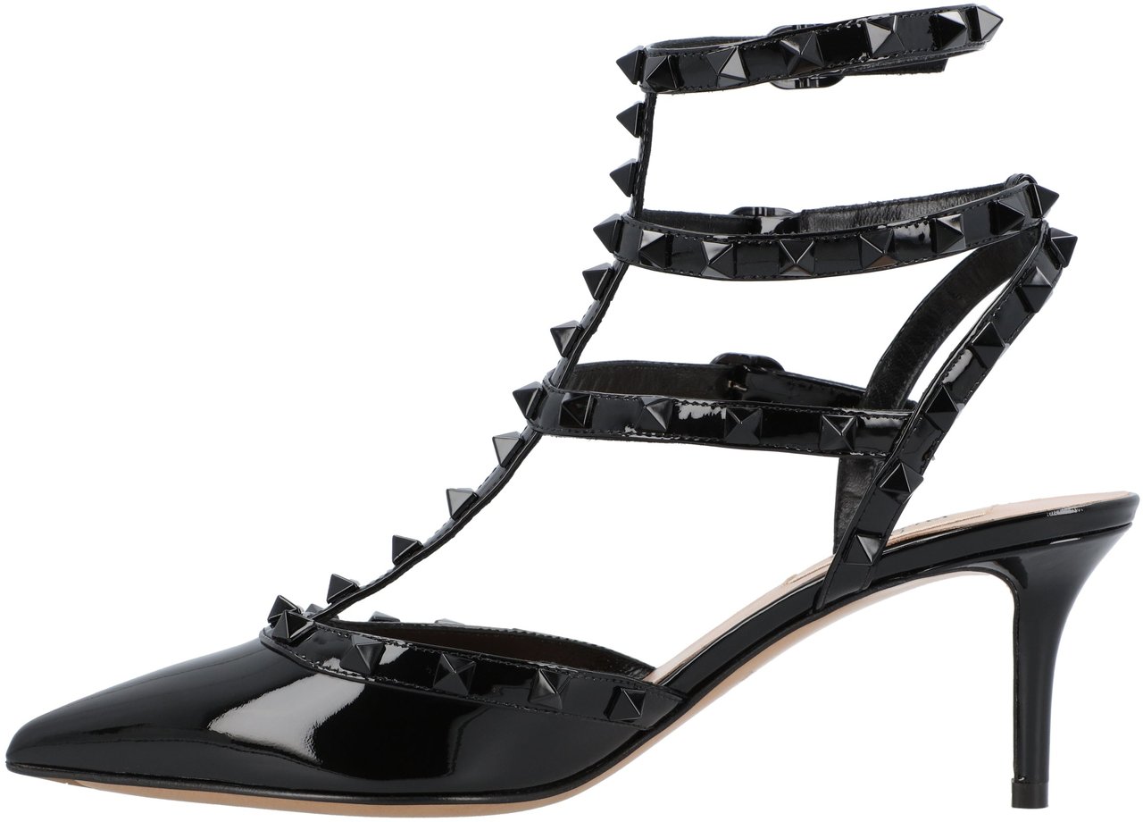 Valentino Patent Leather Sandal-Pumps Zwart