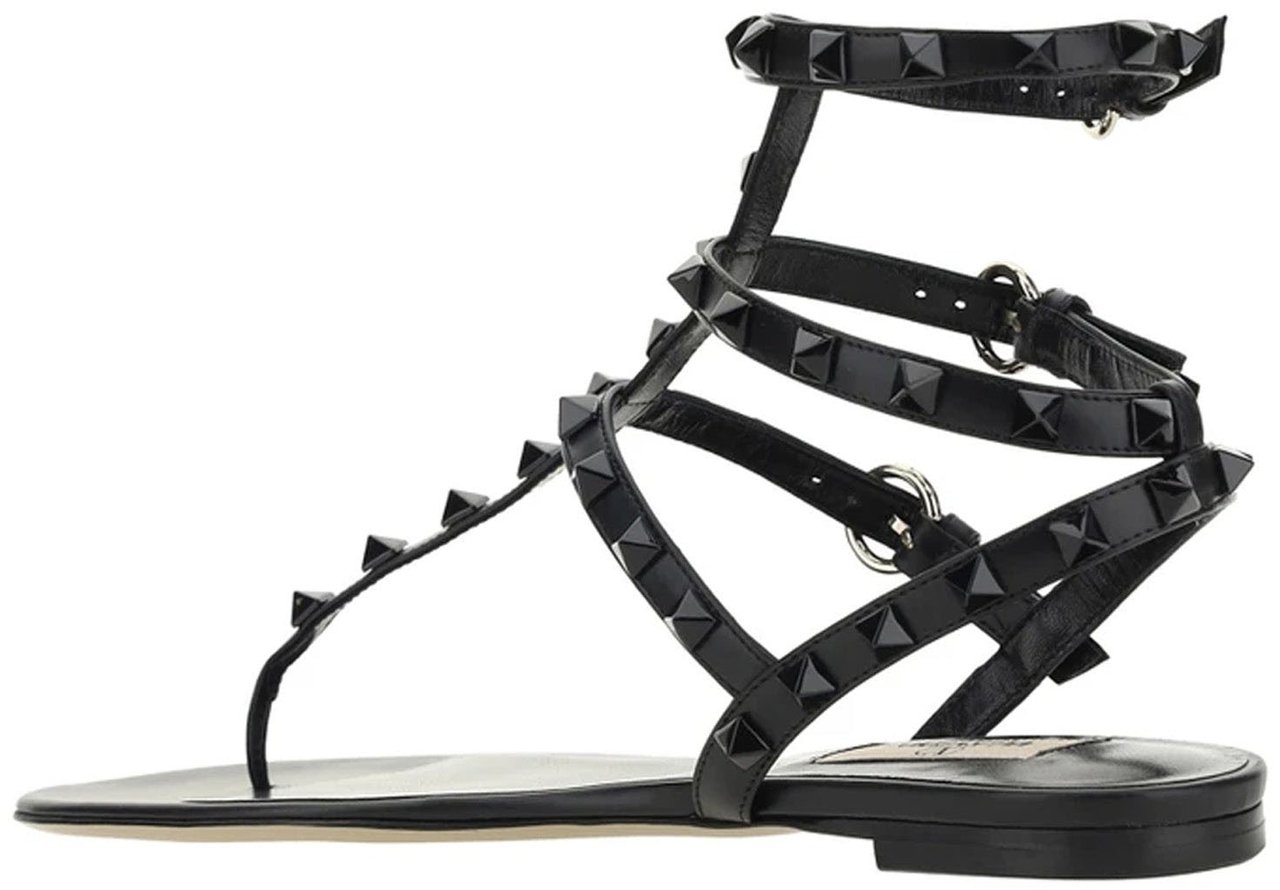 Valentino Valentino Garavani Rockstud Flip-Flop Sandlas Zwart
