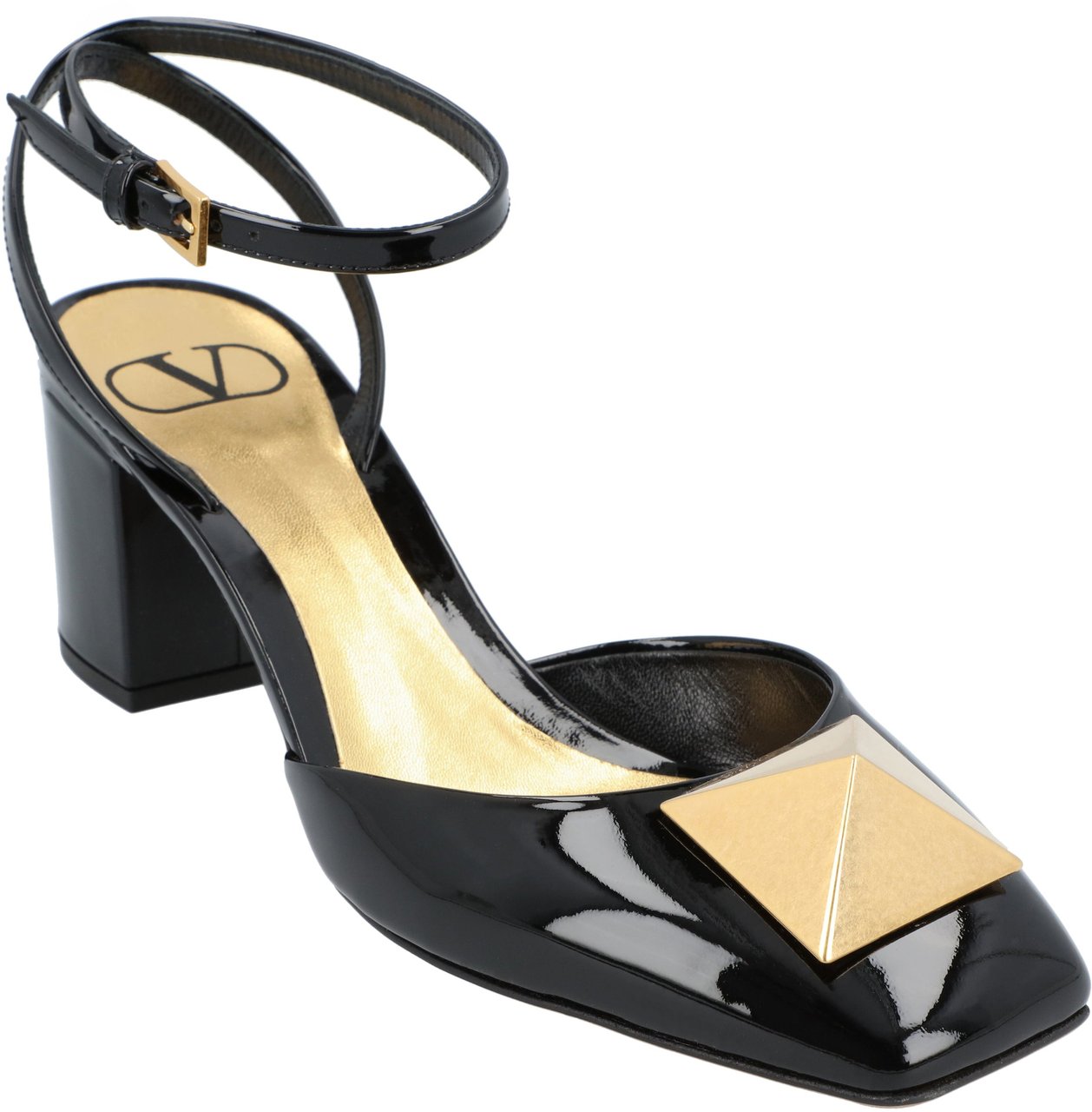Valentino One Stud Pump Black Zwart