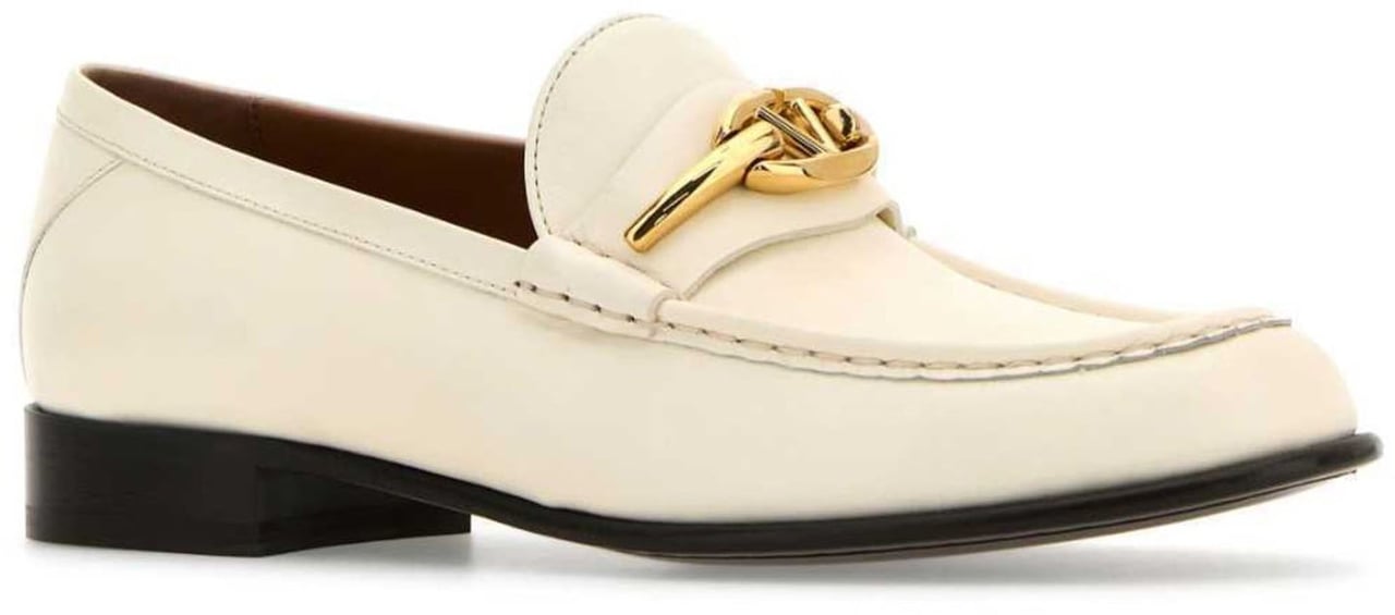 Valentino Valentino Garavani Vlogo The Blond Edition Leather Loafers Wit