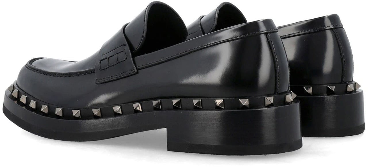 Valentino Valentino Garavani Rockstud 35mm Leather Sandals Zwart