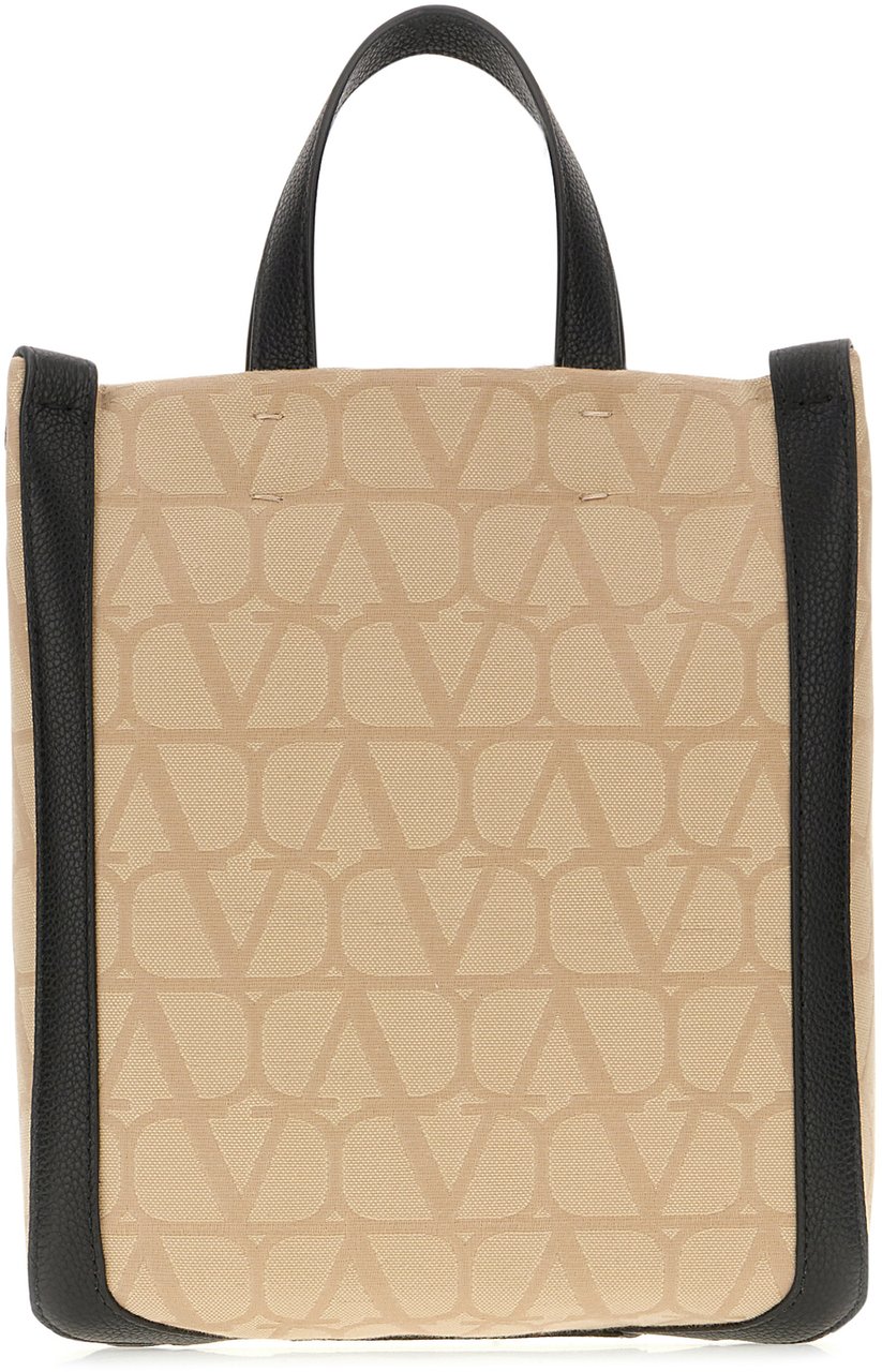 Valentino Valentino Beige Toile Iconographe fabric handbag Beige