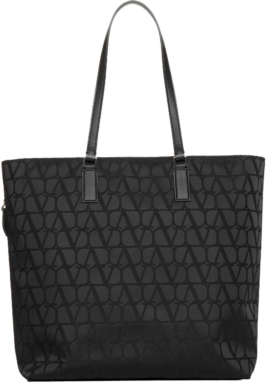 Valentino Valentino Garavani Toile Iconographe Tote Bag Zwart