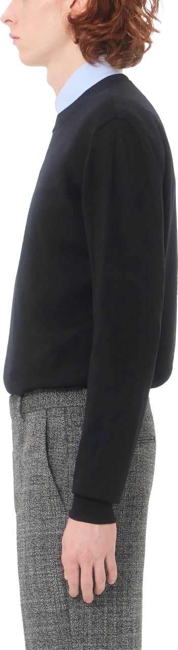Valentino Black Vlogo Signature Wool Sweater Zwart