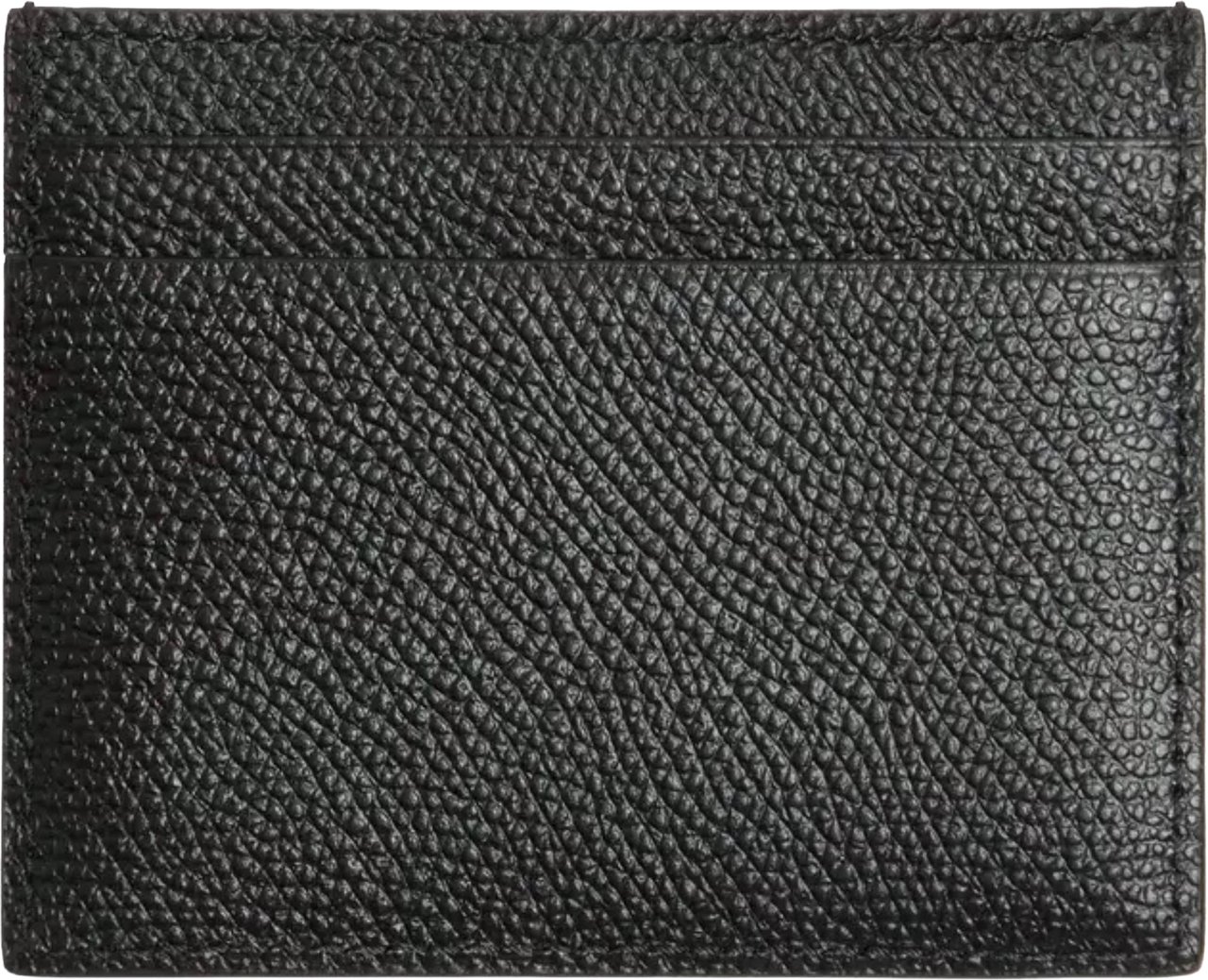 Valentino Card Holder Vlogo Signature Leather Case Zwart