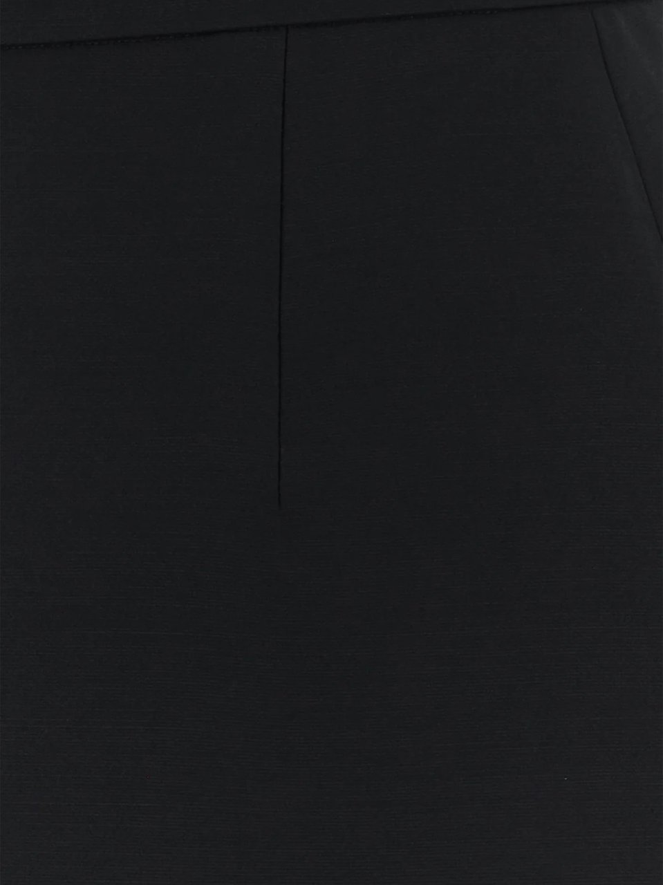 Valentino Black Structured A-line Cotton Mini Skirt Zwart