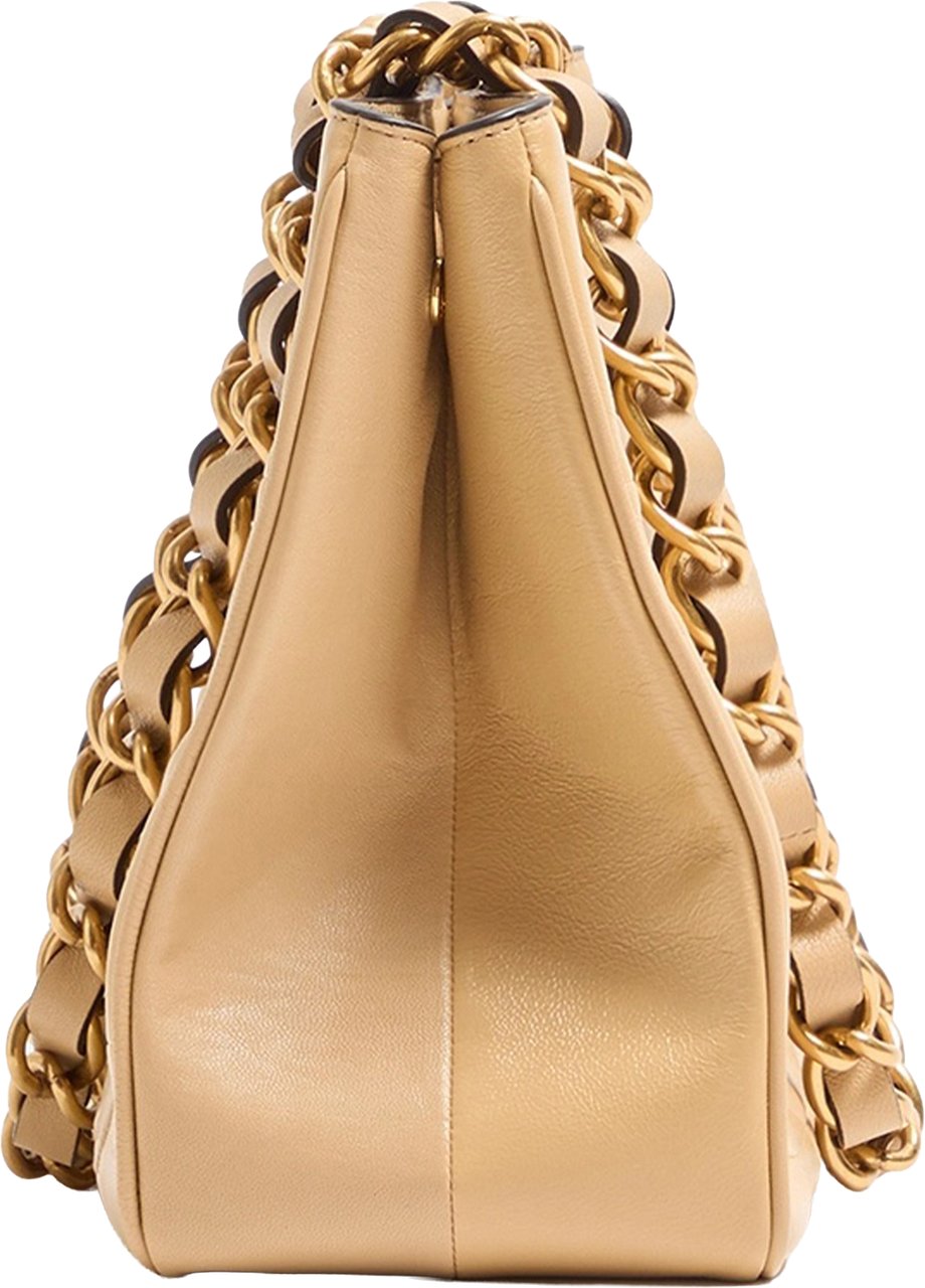 Valentino Black Laseine Chevron Quilted Nappa Tote Bruin
