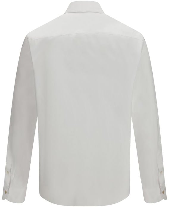 Valentino White Cotton Dress Shirt Wit