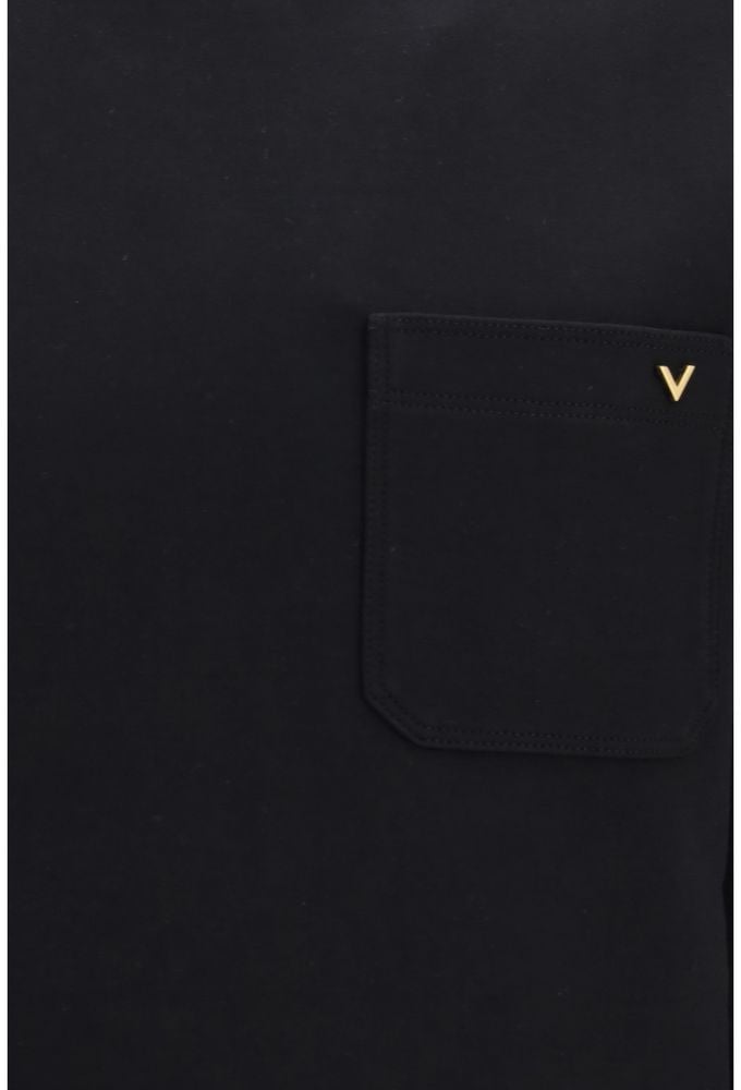 Valentino Black Cotton Sweatshirt Zwart