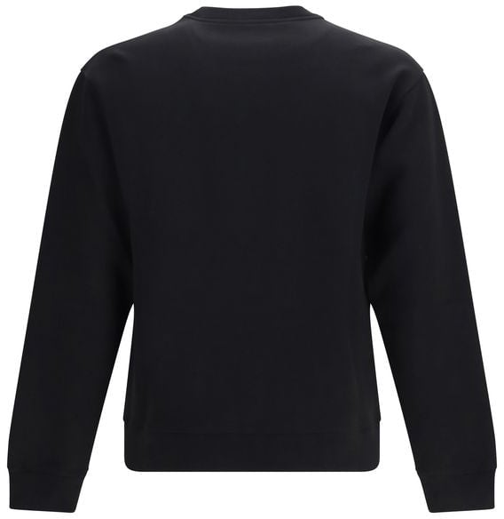 Valentino Black Cotton Sweatshirt Zwart