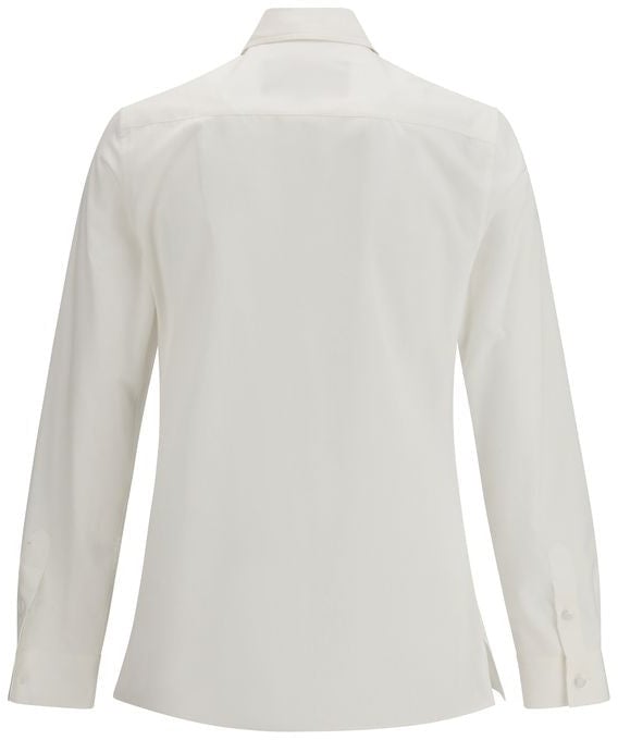 Valentino White Cotton Dress Shirt Wit