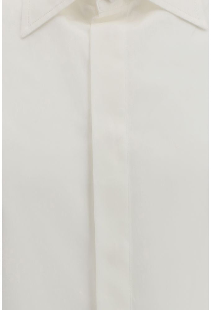 Valentino White Cotton Dress Shirt Wit