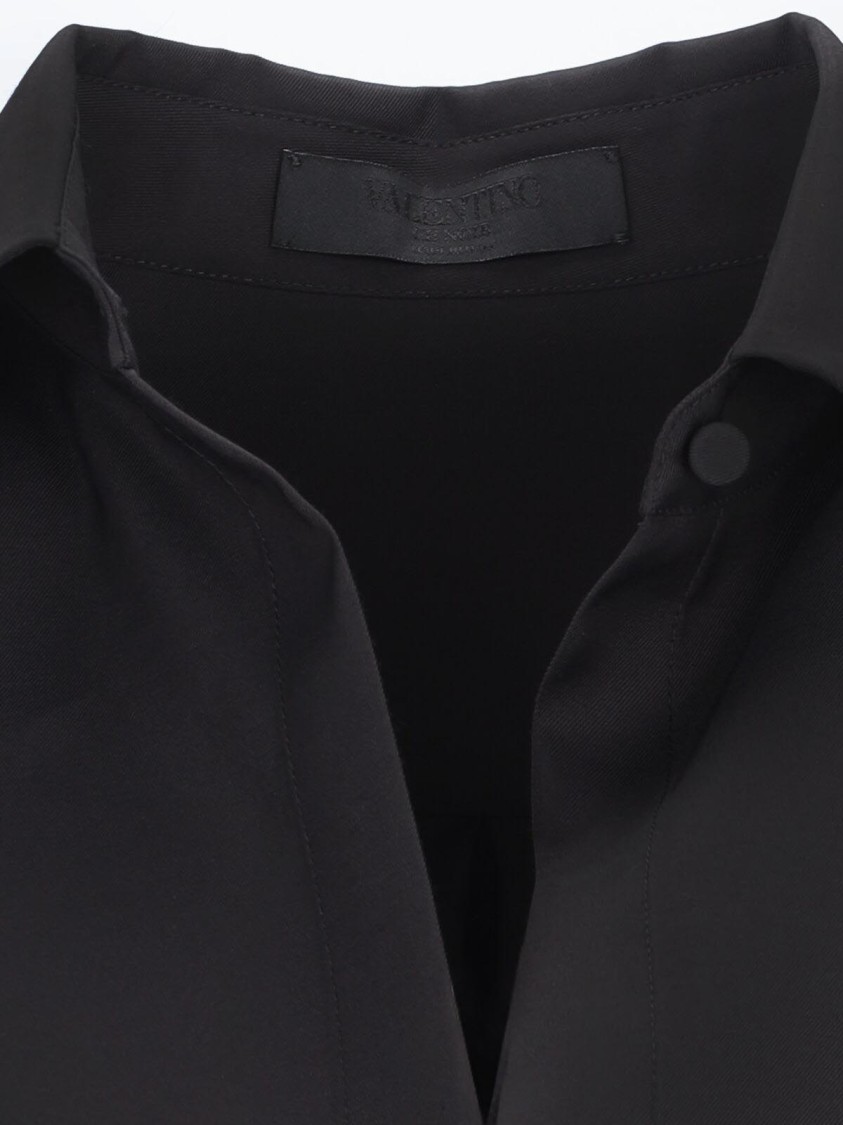 Valentino Drawstring Shirt – Black Zwart