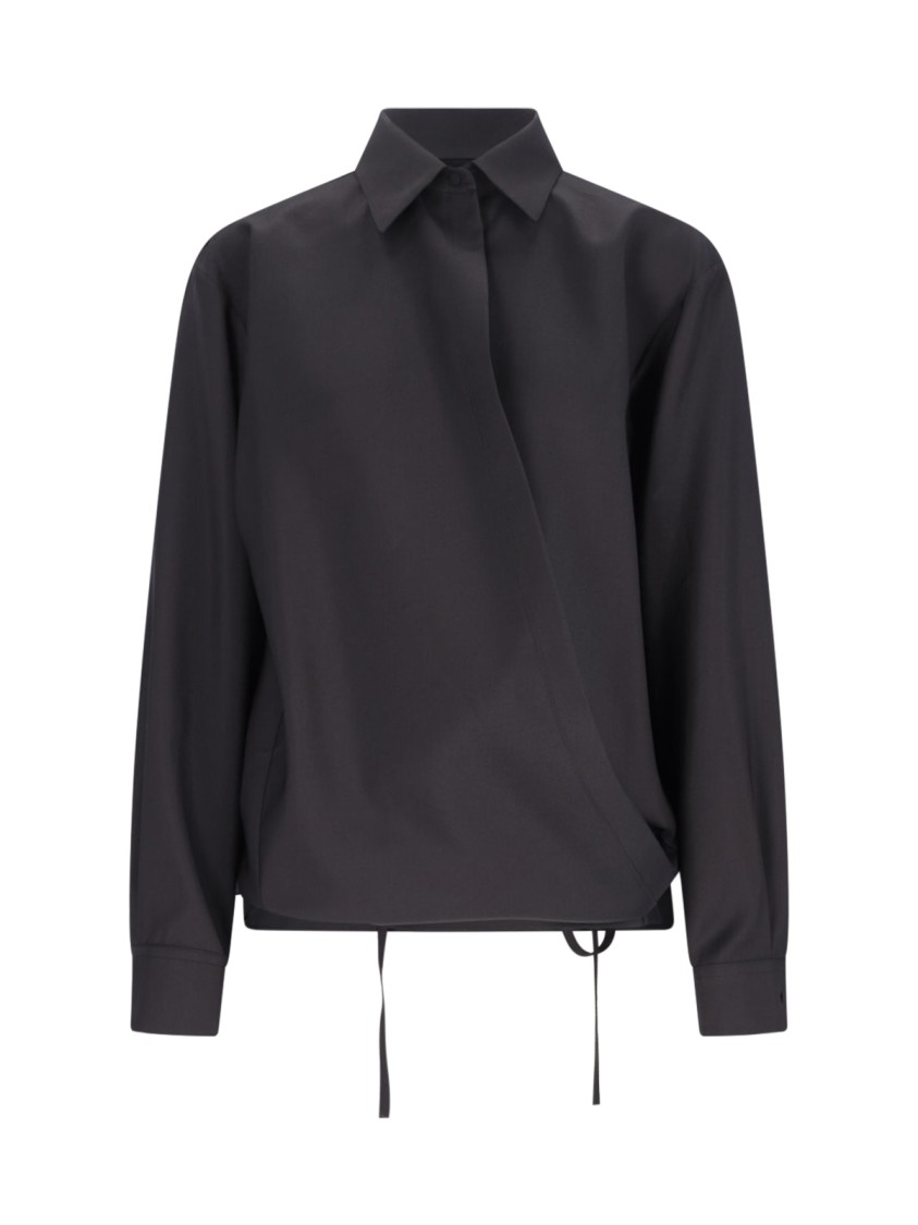 Valentino Drawstring Shirt – Black Zwart