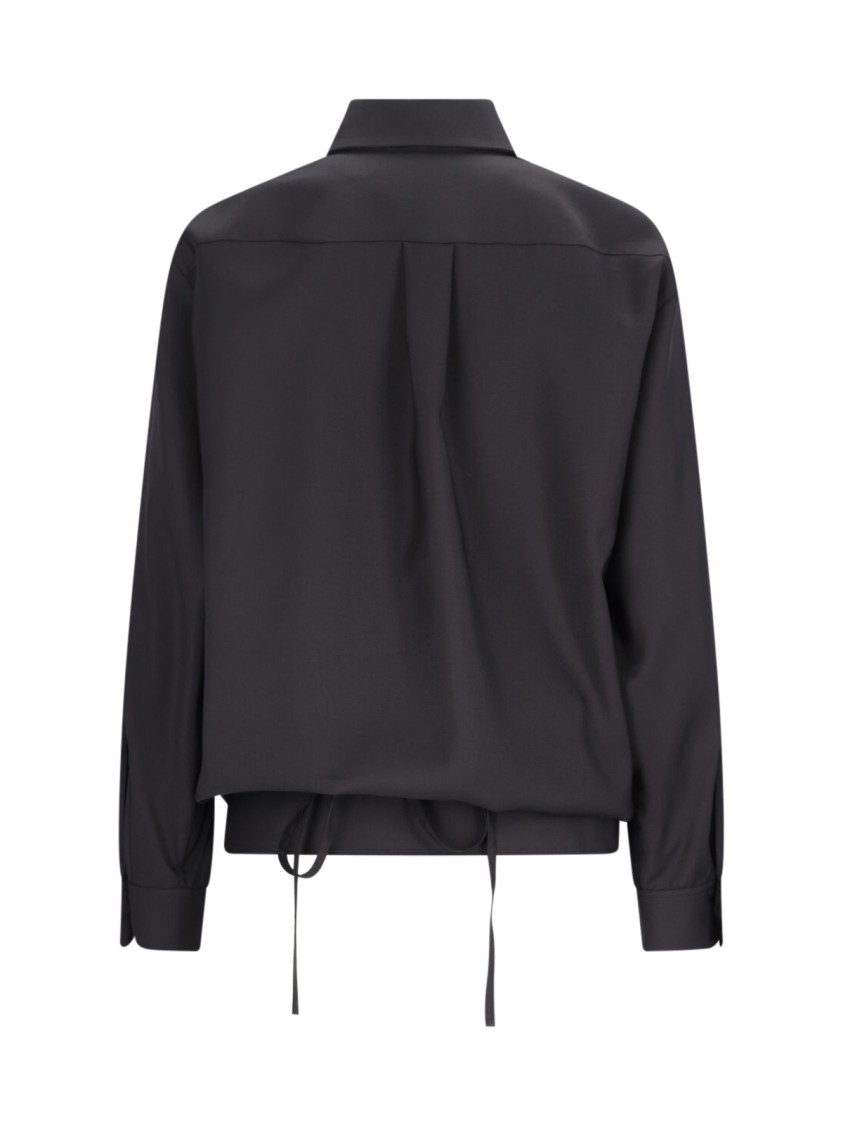 Valentino Drawstring Shirt – Black Zwart