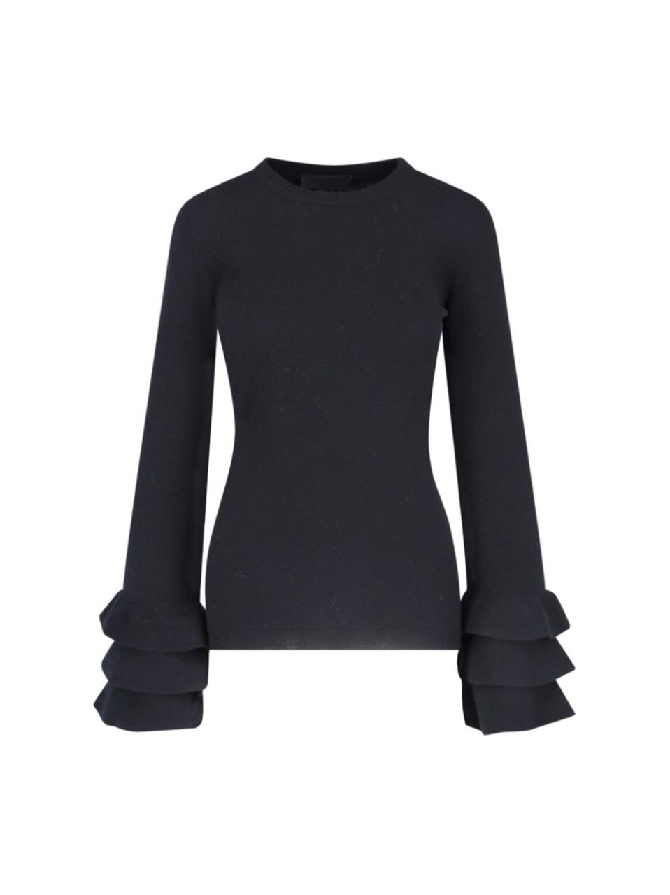 Valentino Ruffle Sweater – Black Zwart