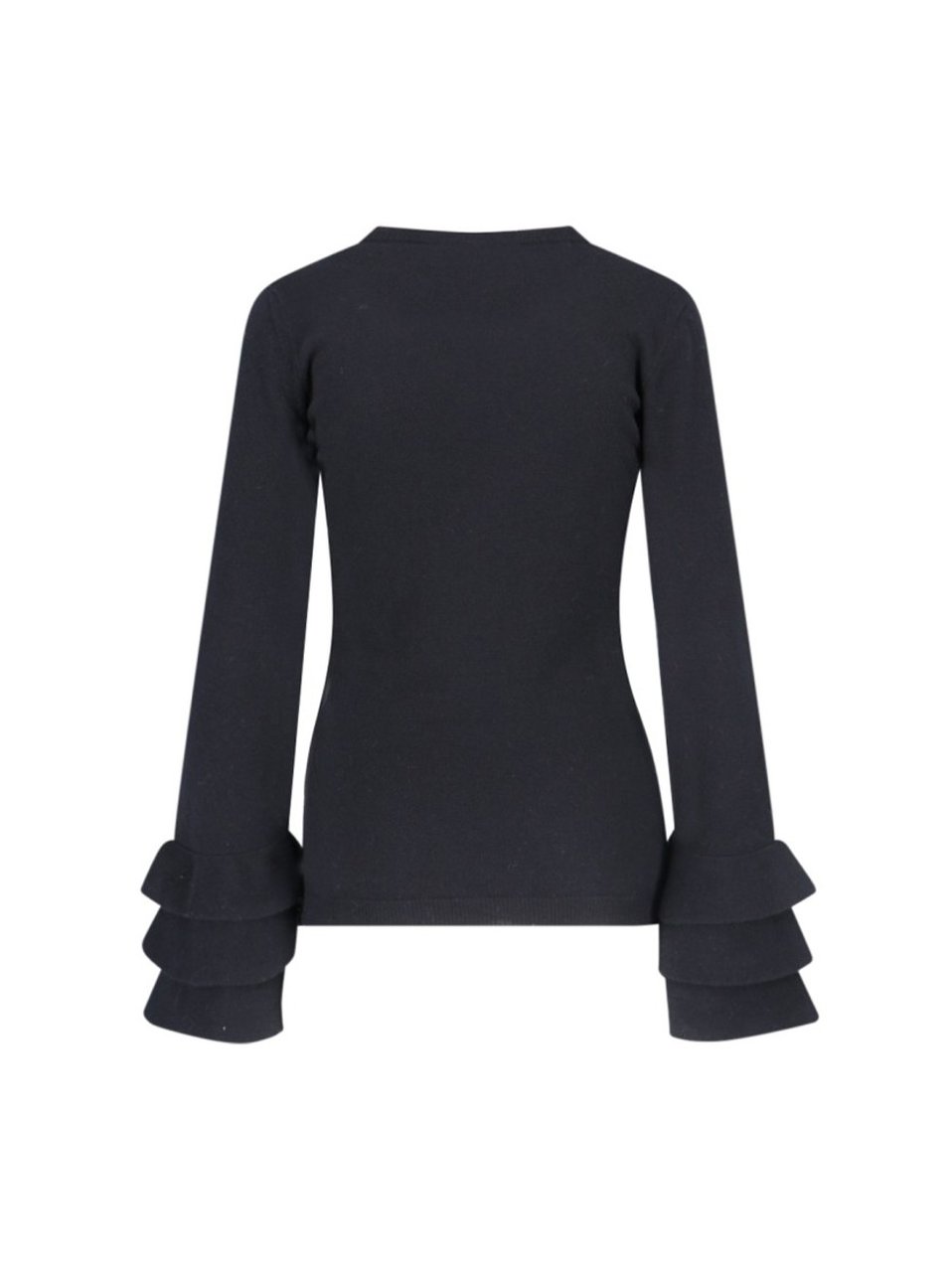 Valentino Ruffle Sweater – Black Zwart
