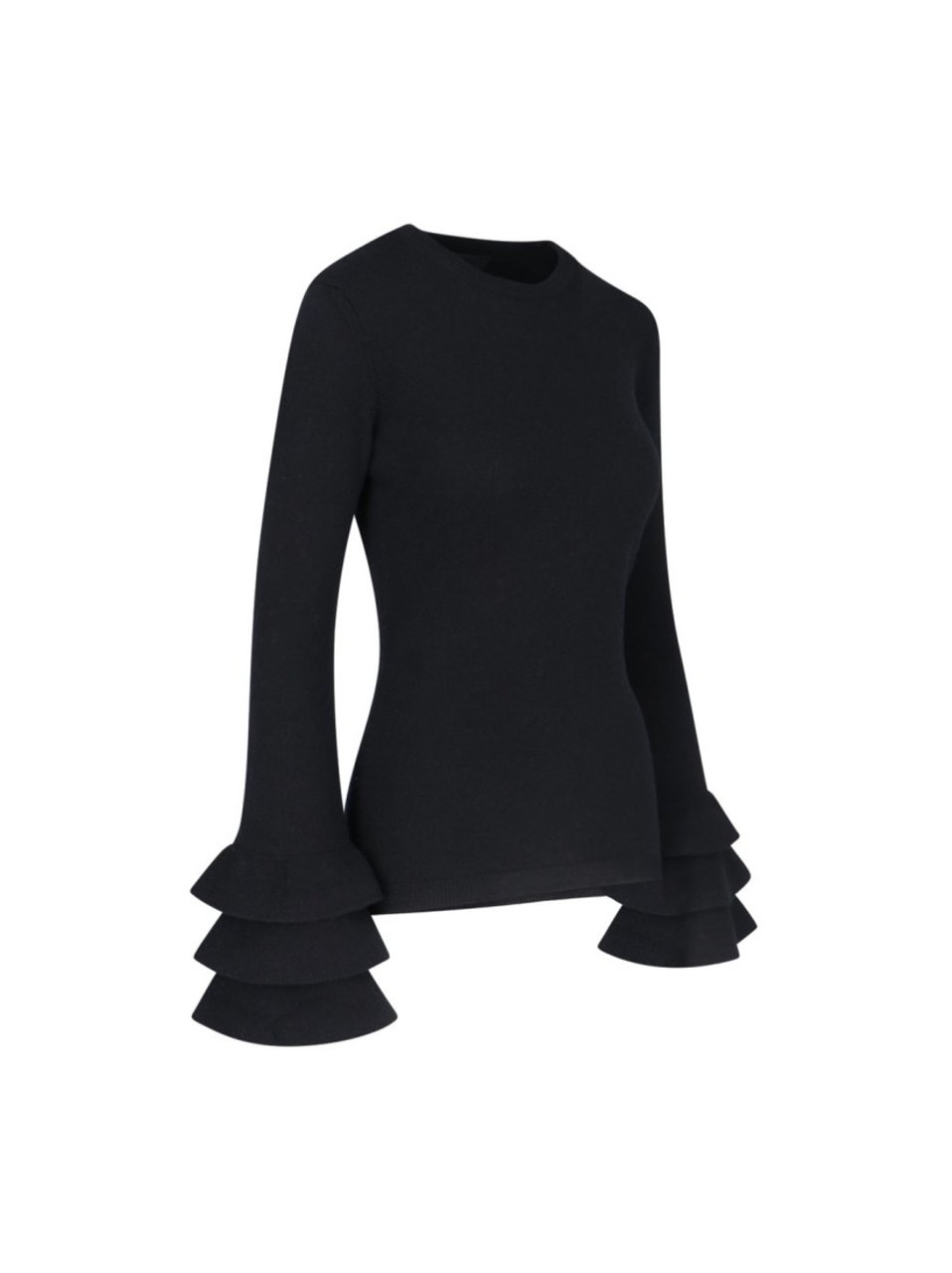 Valentino Ruffle Sweater – Black Zwart