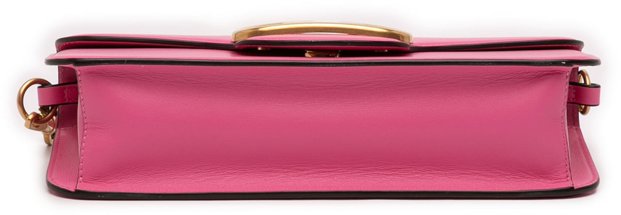 Valentino Medium Calfskin VLogo Loco Satchel Roze