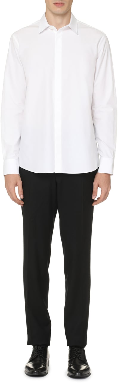 Valentino Cotton poplin shirt Wit