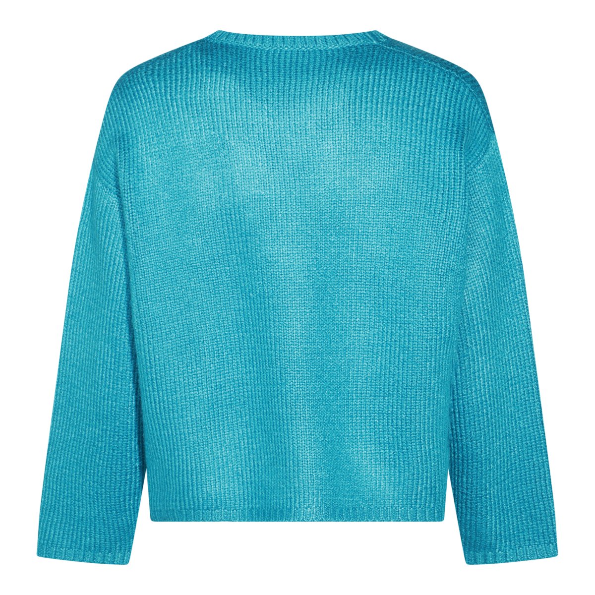 Valentino Silk Knit Sweater With Round Neckline And Long Sleeves Groen
