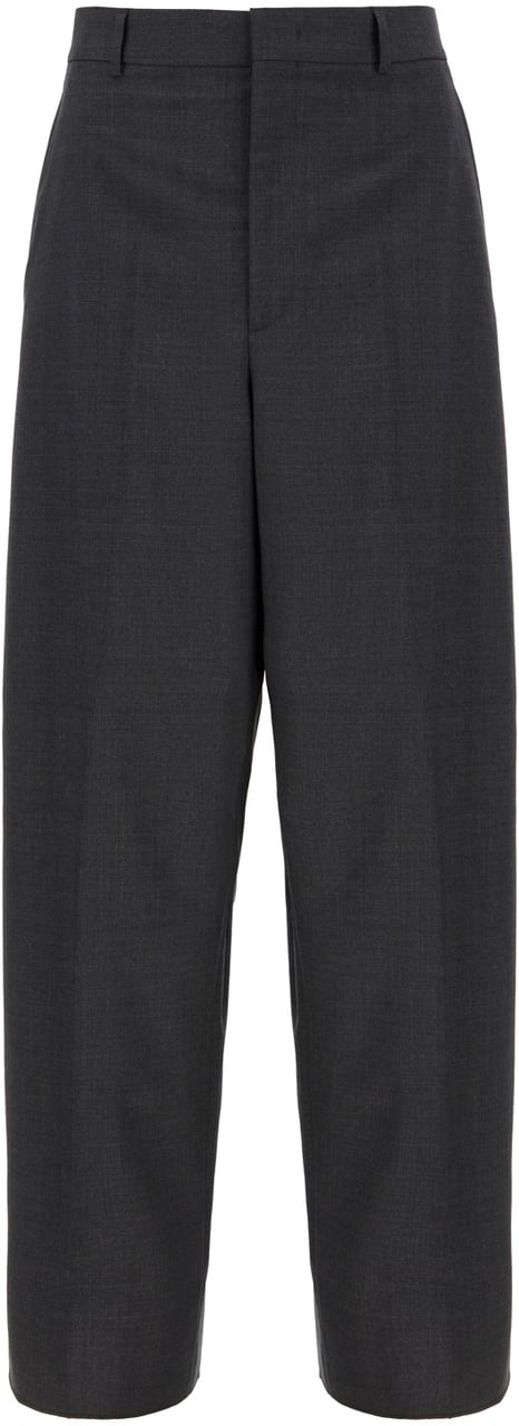 Valentino Valentino Dark grey wool pants Grijs