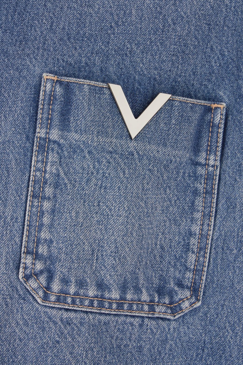 Valentino Valentino Denim shirt Blauw