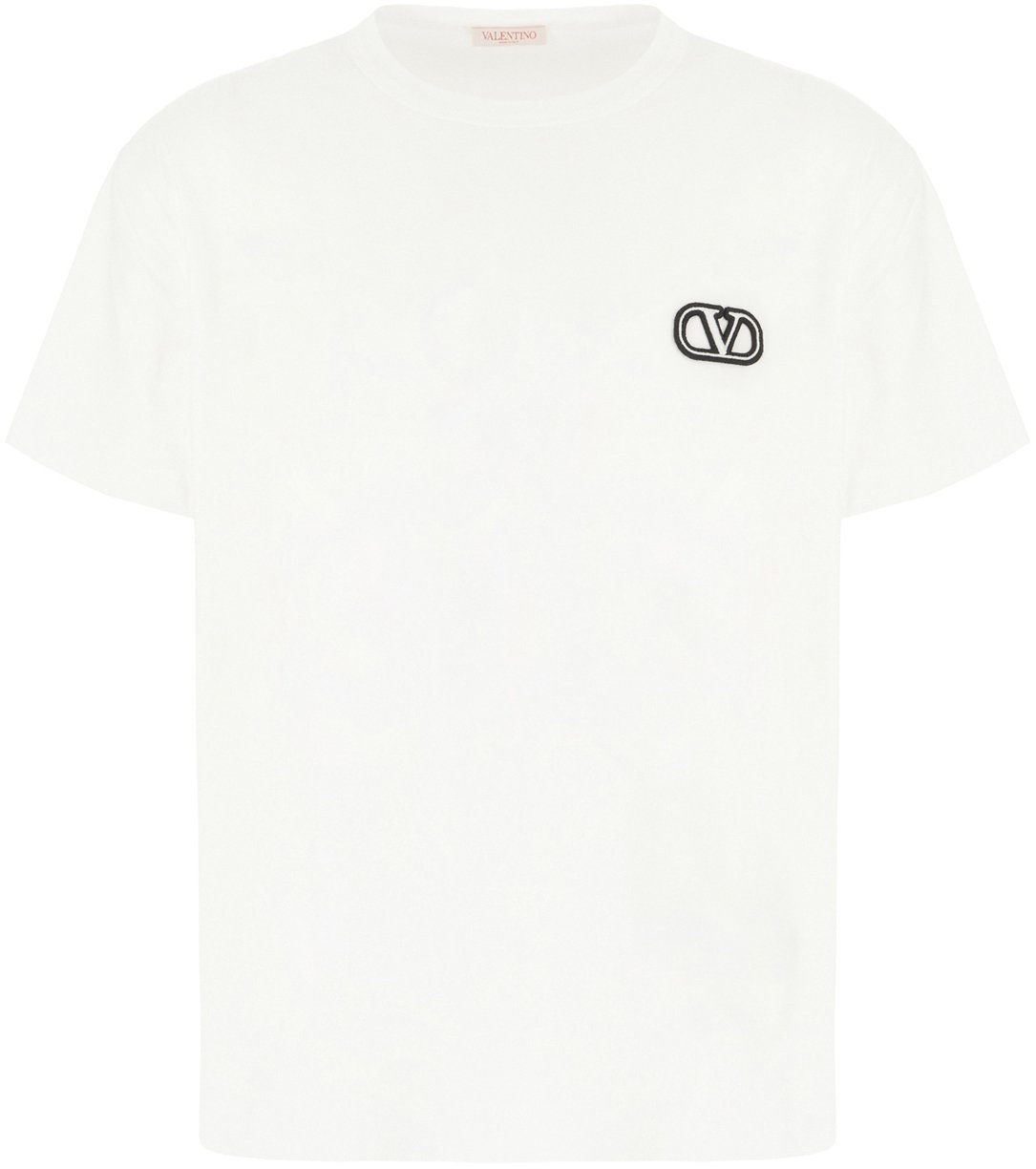Valentino Valentino White cotton t-shirt Wit