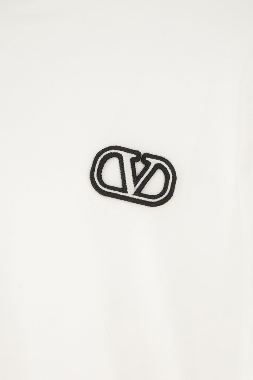 Valentino Valentino White cotton t-shirt Wit