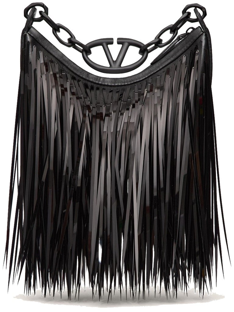 Valentino Valentino Garavani Mini Hobo VLogo Moon Shoulder Bag Zwart