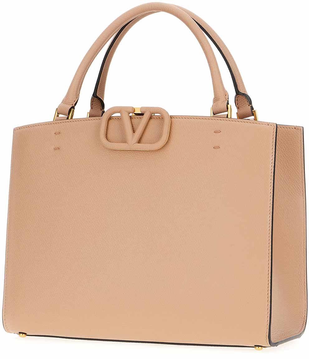 Valentino Valentino Skin pink leather shopping bag Roze