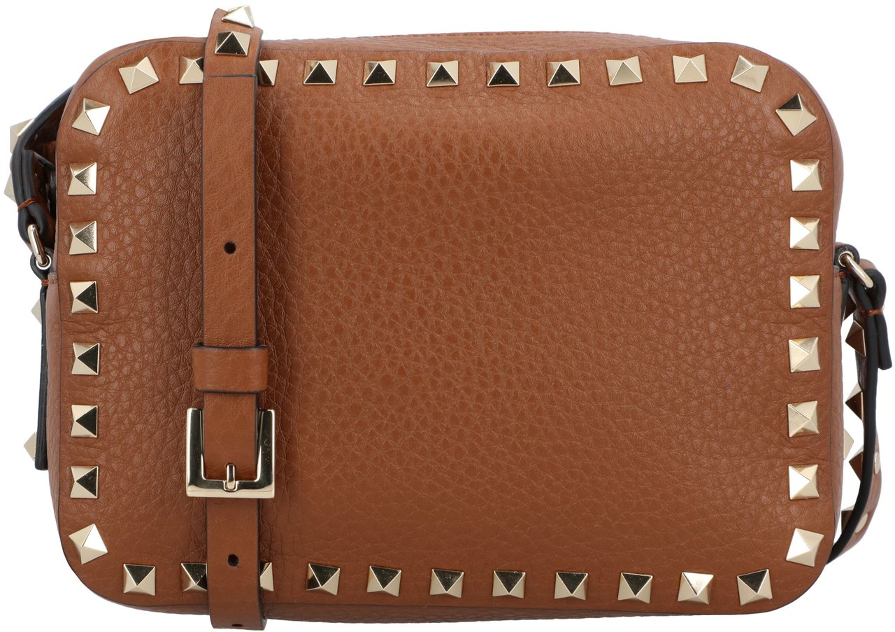 Valentino Rockstud Shoulder Bag Bruin