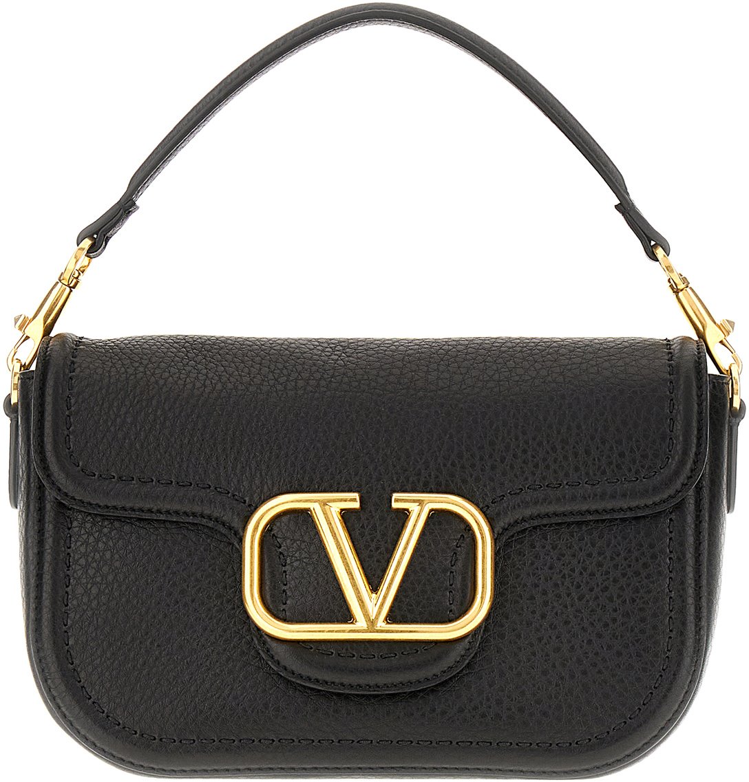 Valentino Valentino Black leather Alltime handbag Zwart