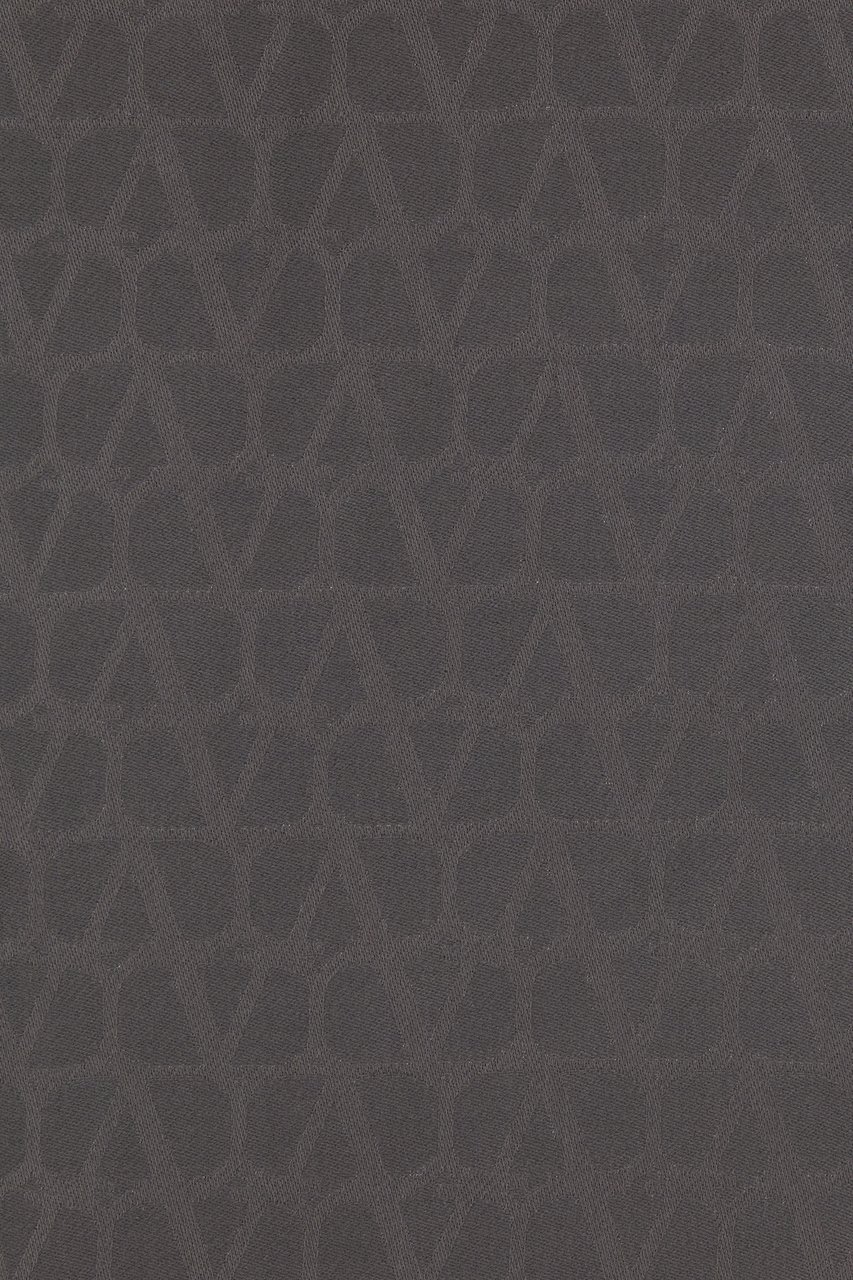 Valentino Valentino Dark grey silk blend scarf Grijs