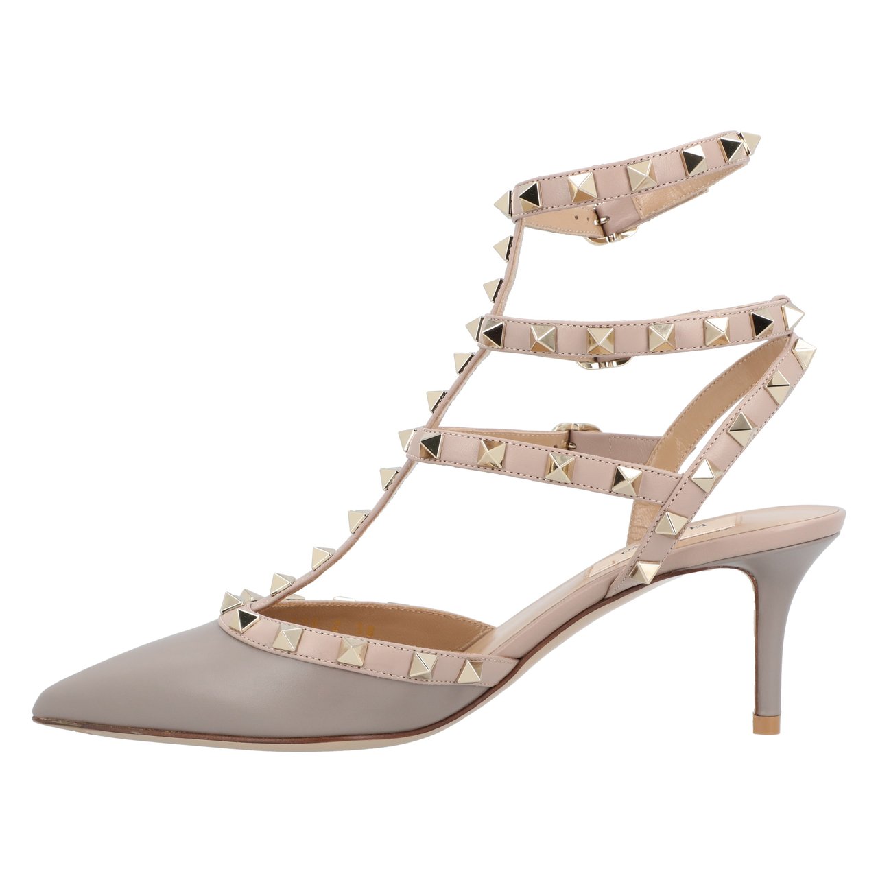 Valentino Rockstud Pointed-Toe Pumps Neutraal