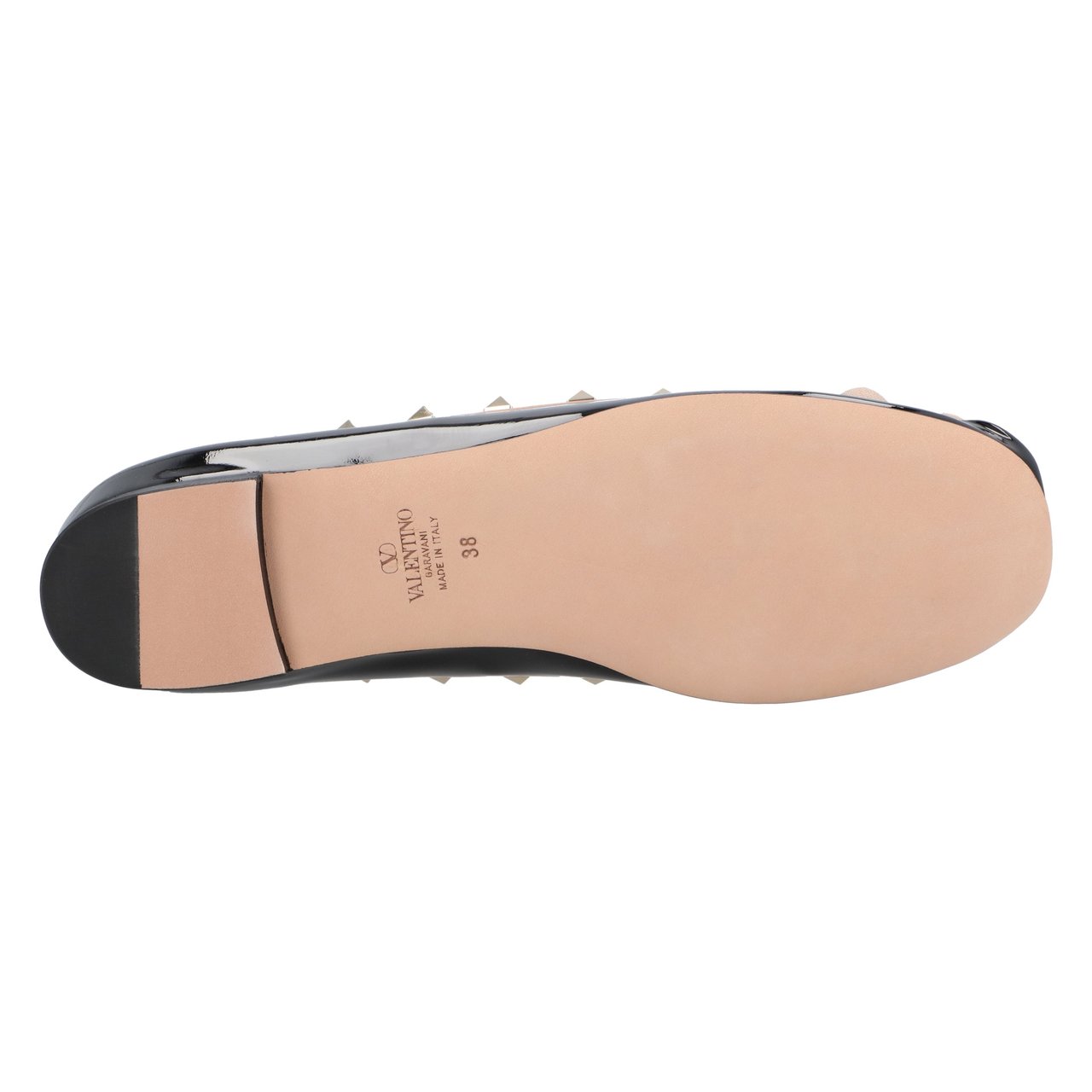 Valentino Rockstud Ballerina Shoes Black Zwart