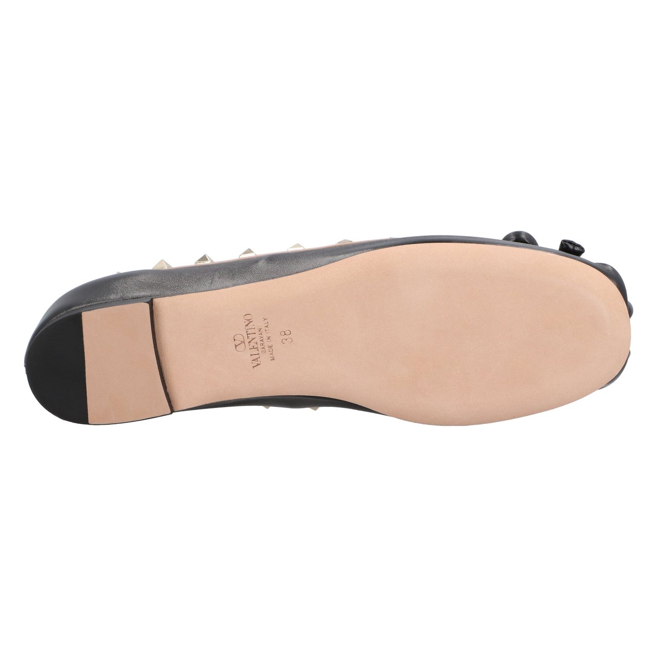 Valentino Rockstud Ballet Flats Black Zwart