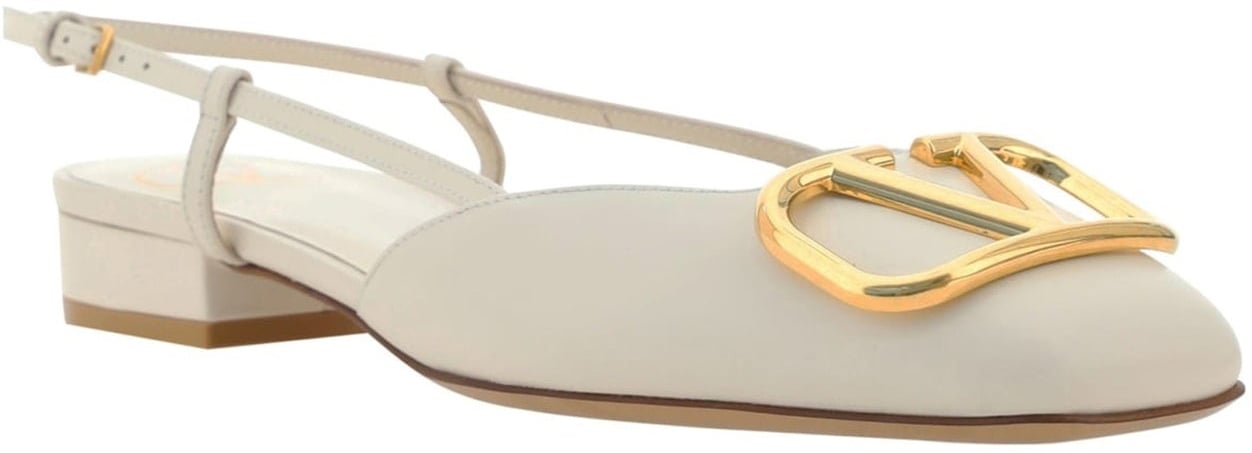 Valentino Valentino Garavani Vlogo Ballerina Flats Wit