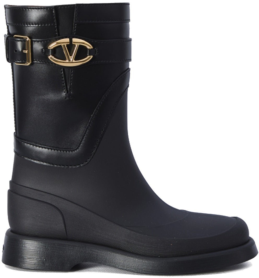 Valentino Valentino Garavani VLogo The Bold Edition Rain Boots Zwart