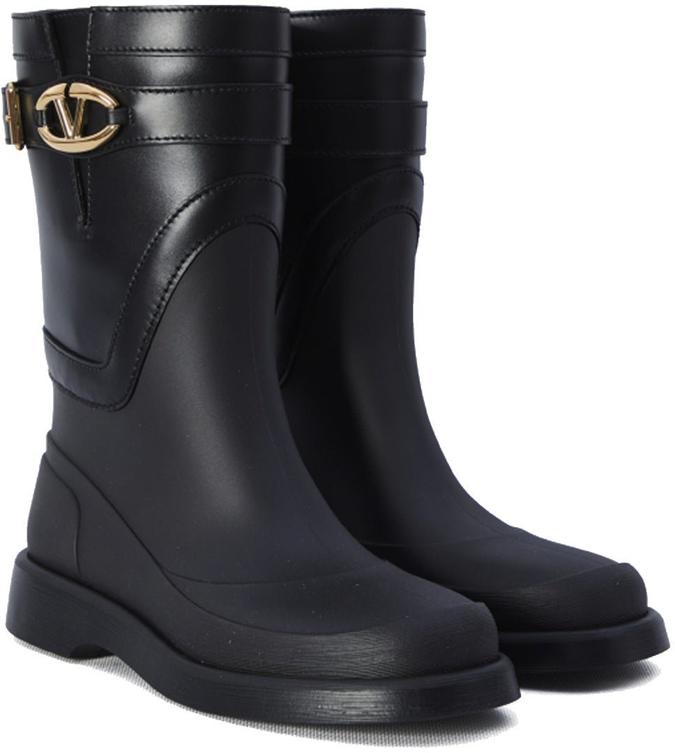 Valentino Valentino Garavani VLogo The Bold Edition Rain Boots Zwart