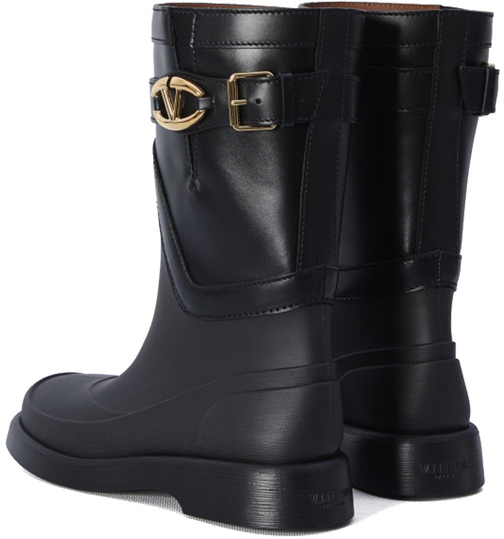 Valentino Valentino Garavani VLogo The Bold Edition Rain Boots Zwart