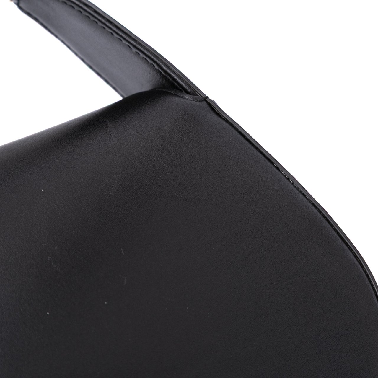 Valentino Medium Leather Vlogo Chain Shoulder Bag Zwart